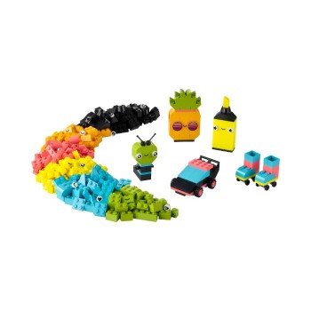 Contenu Amusement fluo Lego Classic Réunion
