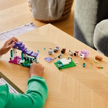 Construction du Sanctuaire animalier Lego Minecraft Réunion